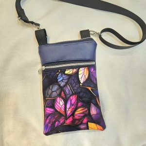 Stained Glass Floral Cellphone Crossbody